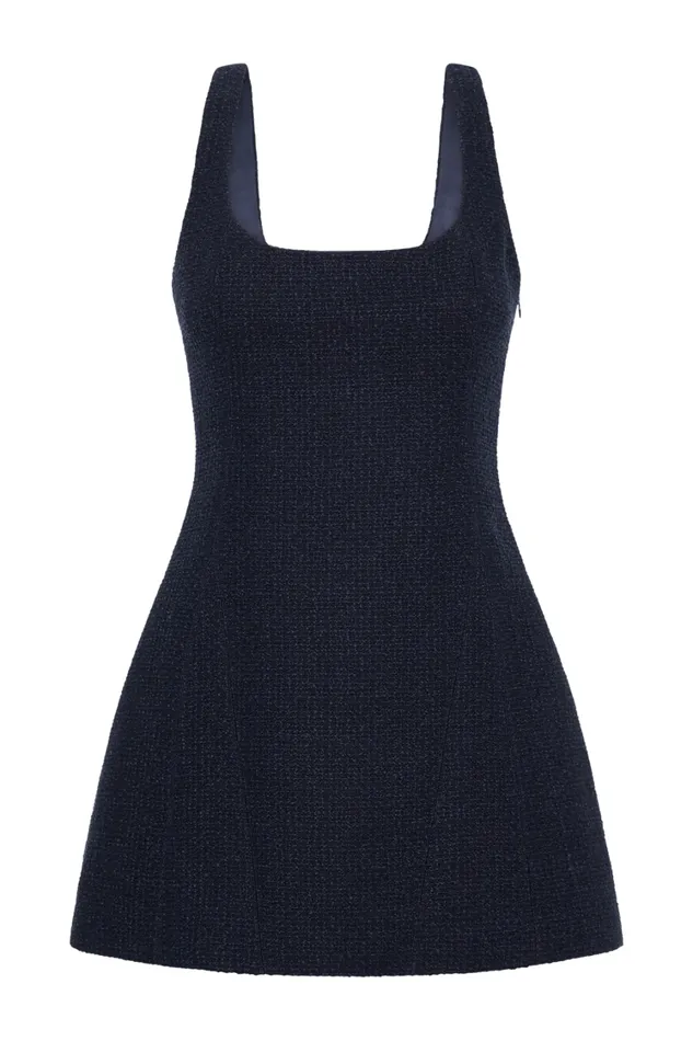 Women Meshki Dresses Beth Boucle Mini Dress 8211 Navy