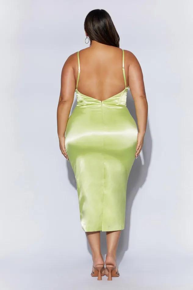 Women Meshki Dresses Brie Corset Midi Dress 8211 Pistachio Green Women Meshki Dresses Brie Corset Midi Dress 8211 Pistachio Green