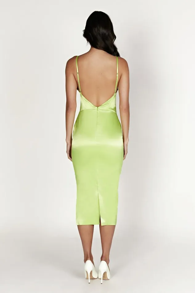 Women Meshki Dresses Brie Corset Midi Dress 8211 Pistachio Green Women Meshki Dresses Brie Corset Midi Dress 8211 Pistachio Green