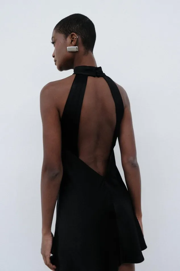 Women Meshki Dresses Claire A Line Mini Dress 8211 Black