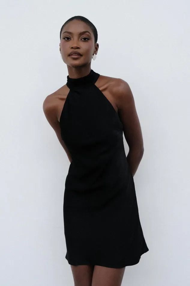Women Meshki Dresses Claire A Line Mini Dress 8211 Black