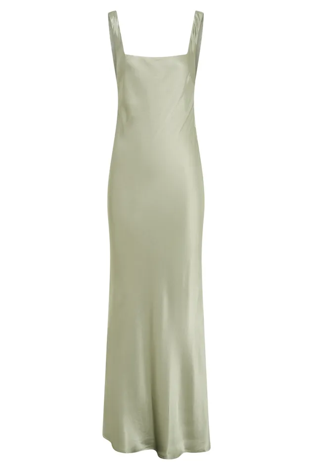 Women Meshki Dresses Ensley Satin Maxi Dress 8211 Sage