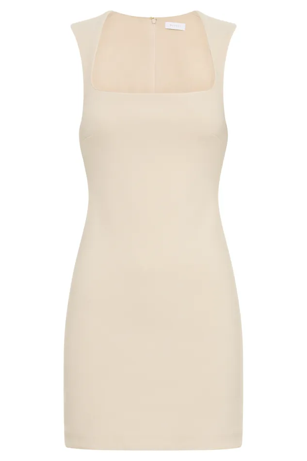 Women Meshki Dresses Frida Crepe Mini Dress 8211 Ivory