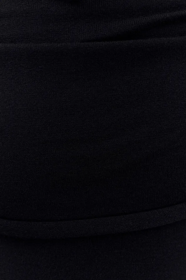 Women Meshki Dresses Georgiana Off Shoulder Knit Midi Dress 8211 Black