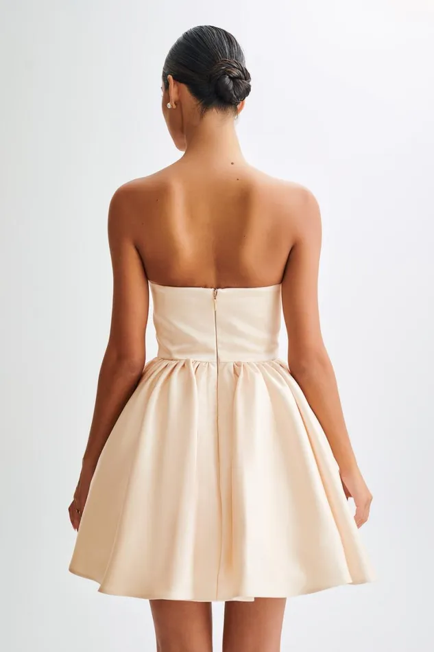 Women Meshki Dresses Hollie Structured Corset Mini Dress 8211 Gold