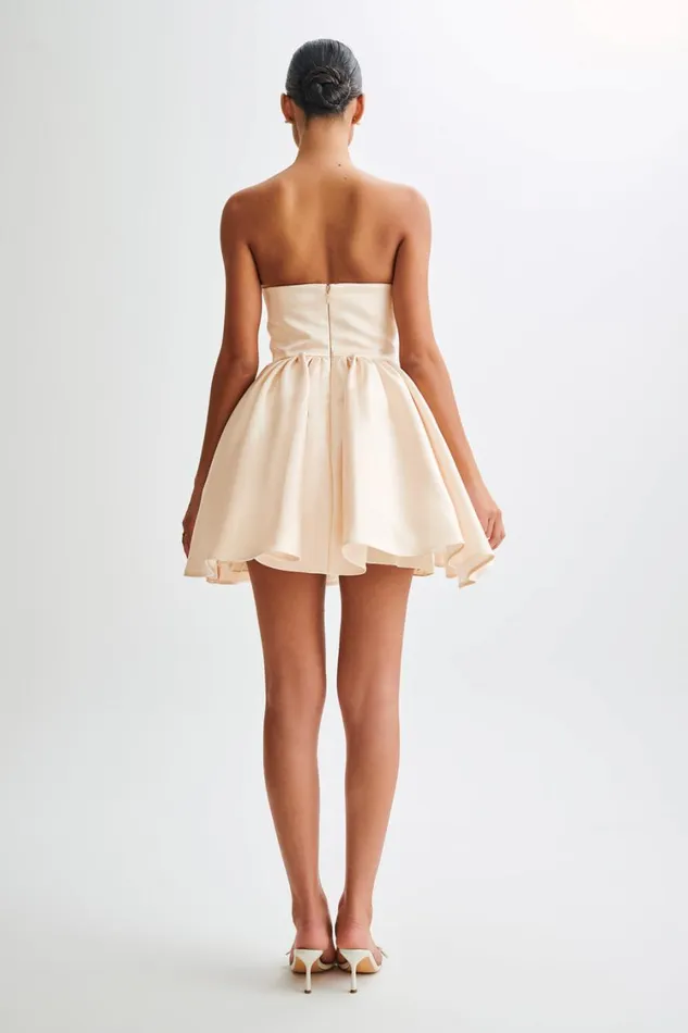 Women Meshki Dresses Hollie Structured Corset Mini Dress 8211 Gold