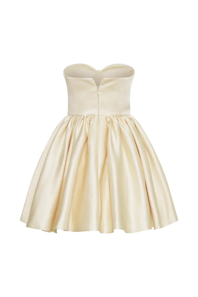 Women Meshki Dresses Hollie Structured Corset Mini Dress 8211 Gold