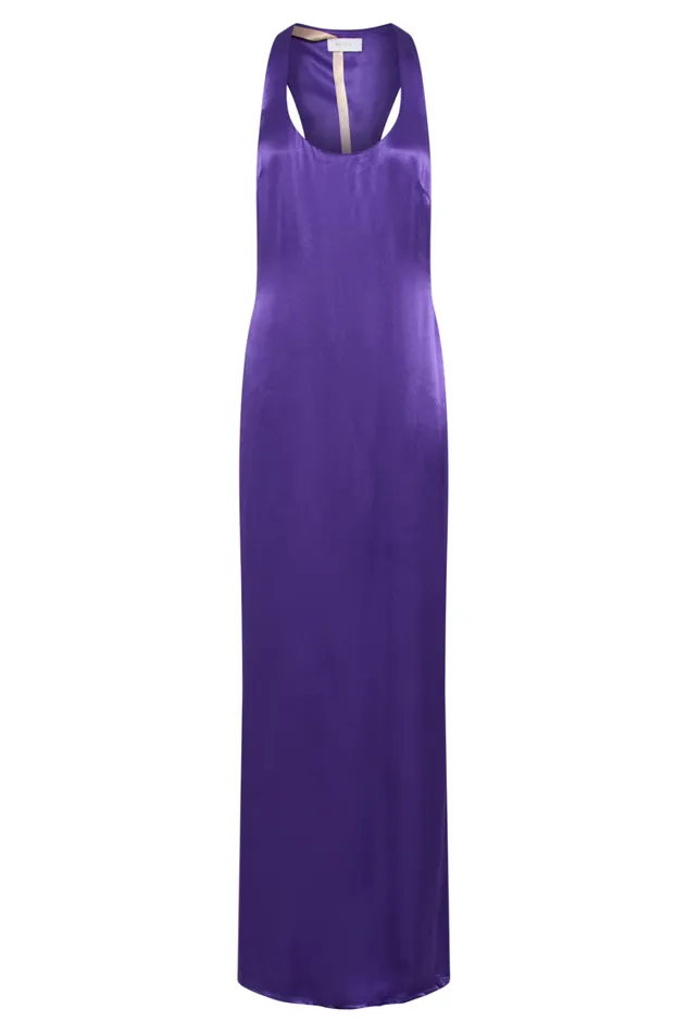 Women Meshki Dresses Jacquelyn Racerback Maxi Dress 8211 Deep Purple