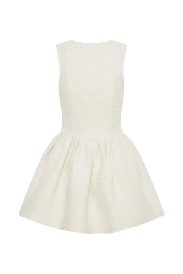 Women Meshki Dresses Jennifer Boucle Mini Dress 8211 Ivory