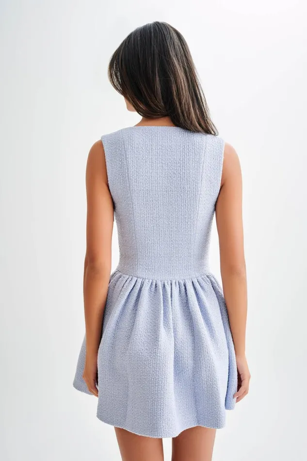 Women Meshki Dresses Jennifer Boucle Mini Dress 8211 Sky Blue