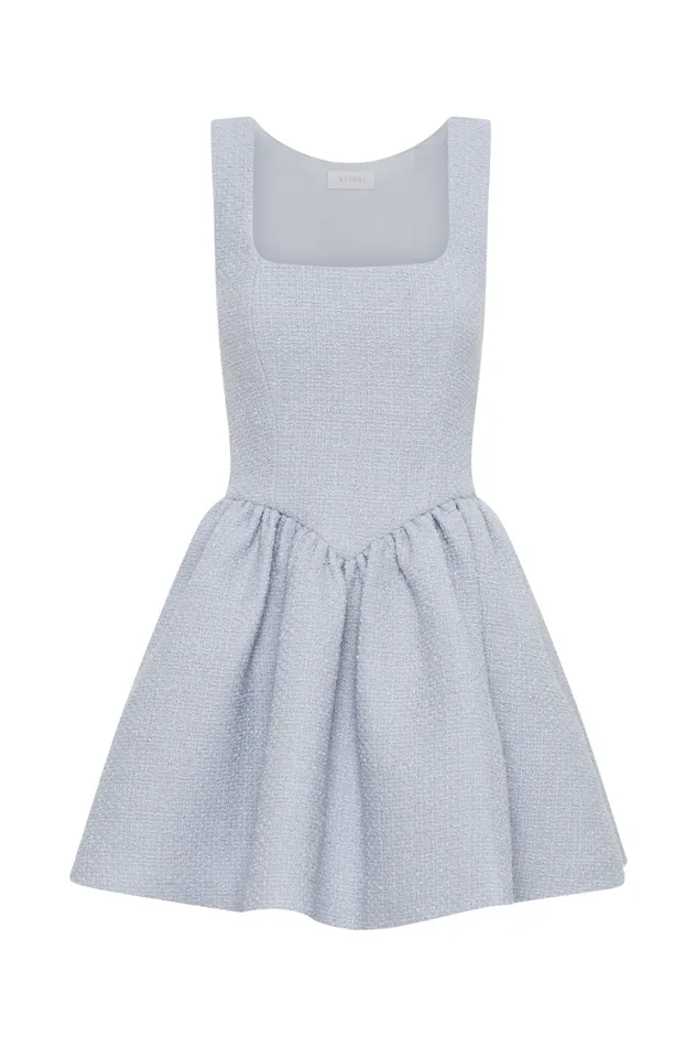 Women Meshki Dresses Jennifer Boucle Mini Dress 8211 Sky Blue
