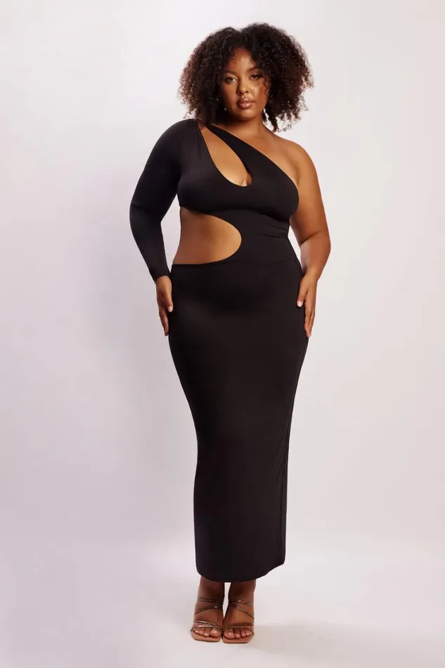 Women Meshki Dresses Joyce One Shoulder Cut Out Maxi Dress 8211 Black Women Meshki Dresses Joyce One Shoulder Cut Out Maxi Dress 8211 Black