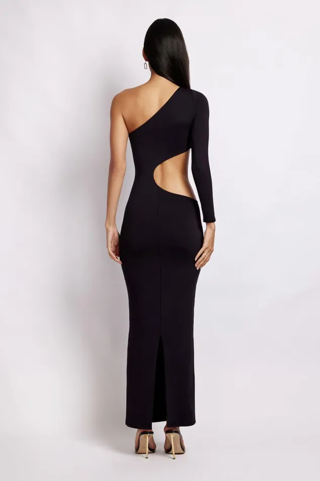 Women Meshki Dresses Joyce One Shoulder Cut Out Maxi Dress 8211 Black Women Meshki Dresses Joyce One Shoulder Cut Out Maxi Dress 8211 Black