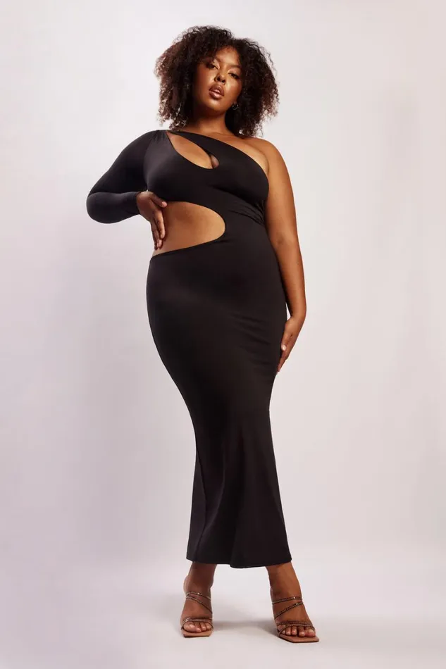 Women Meshki Dresses Joyce One Shoulder Cut Out Maxi Dress 8211 Black Women Meshki Dresses Joyce One Shoulder Cut Out Maxi Dress 8211 Black