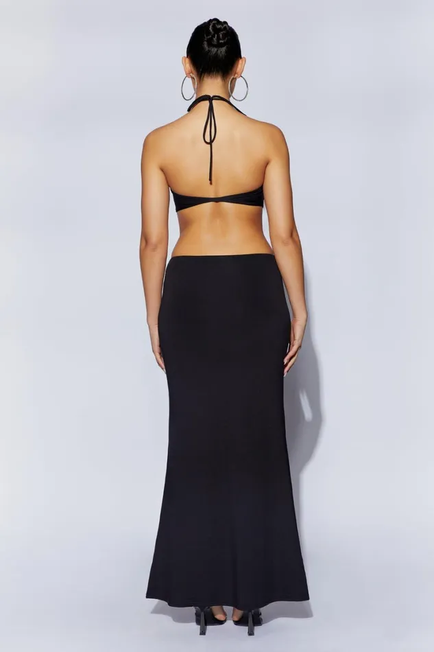 Women Meshki Dresses Jules Maxi Triangle Cut Out Dress 8211 Black Women Meshki Dresses Jules Maxi Triangle Cut Out Dress 8211 Black