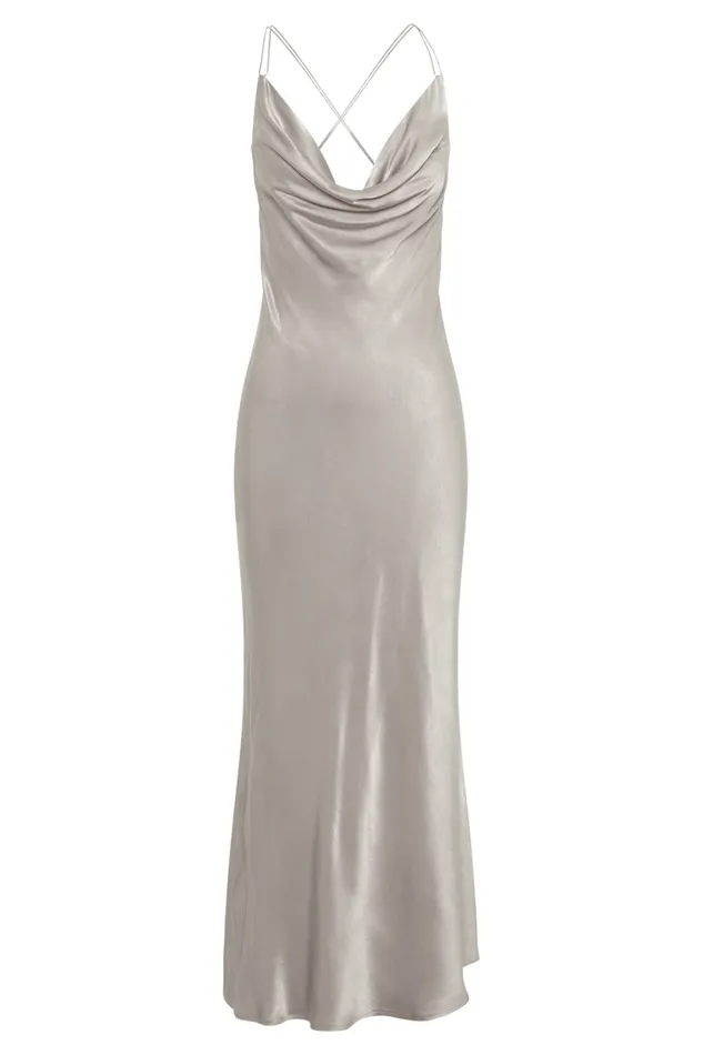 Women Meshki Dresses Kalani Chain Maxi Dress 8211 Silver