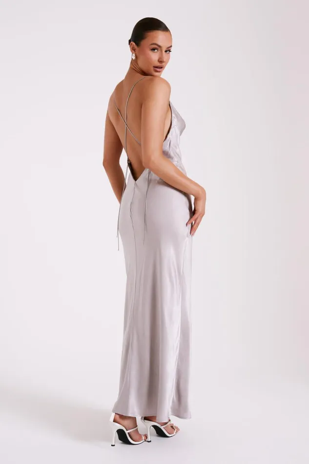Women Meshki Dresses Kalani Chain Maxi Dress 8211 Silver
