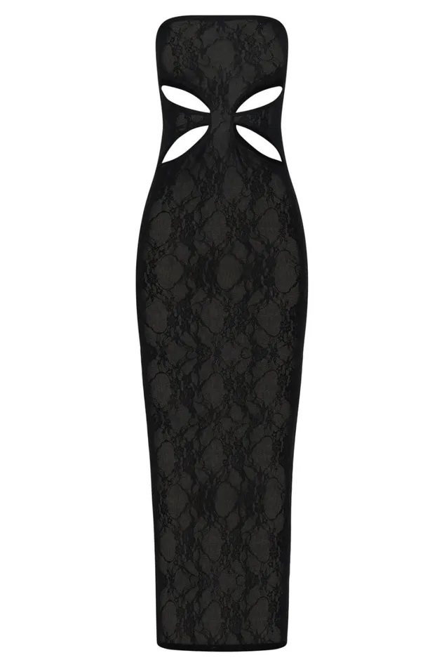 Women Meshki Dresses Krista Cut Out Bandeau Maxi Dress 8211 Black Women Meshki Dresses Krista Cut Out Bandeau Maxi Dress 8211 Black
