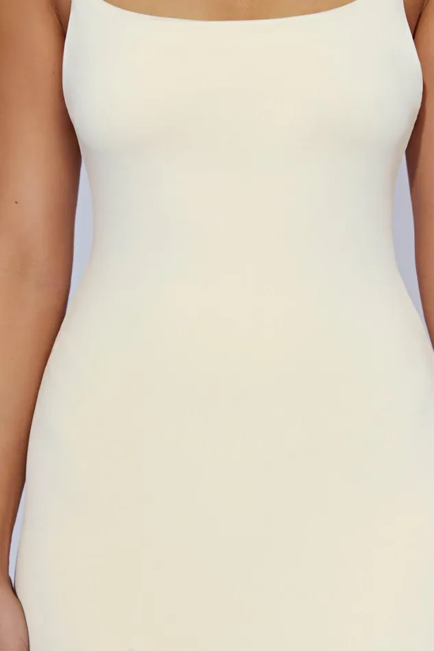 Women Meshki Dresses Lexia Scoop Low Neck Midi Dress 8211 Cream