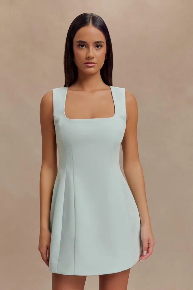 Women Meshki Dresses Lysandre Crepe Mini Dress 8211 Ice Blue