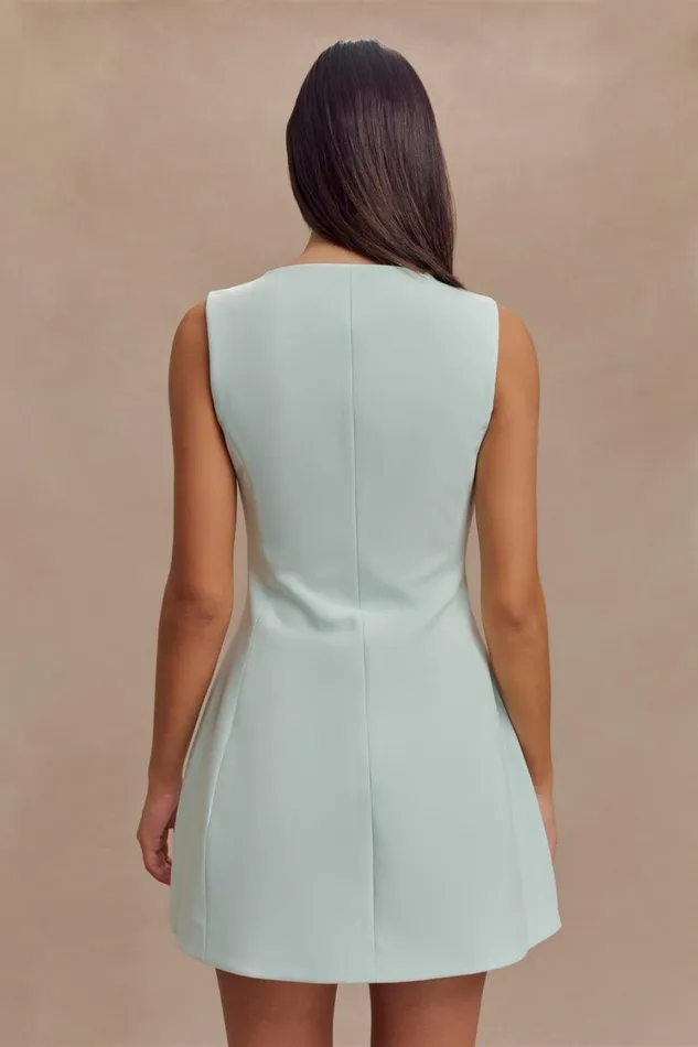 Women Meshki Dresses Lysandre Crepe Mini Dress 8211 Ice Blue