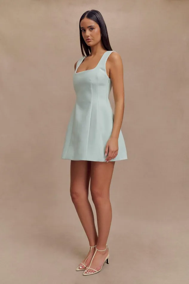 Women Meshki Dresses Lysandre Crepe Mini Dress 8211 Ice Blue