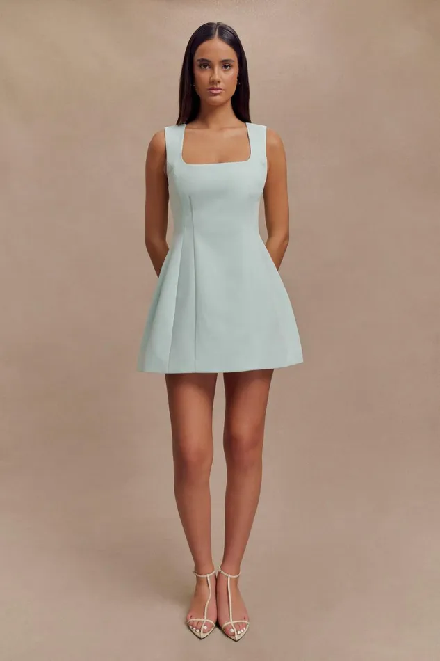 Women Meshki Dresses Lysandre Crepe Mini Dress 8211 Ice Blue