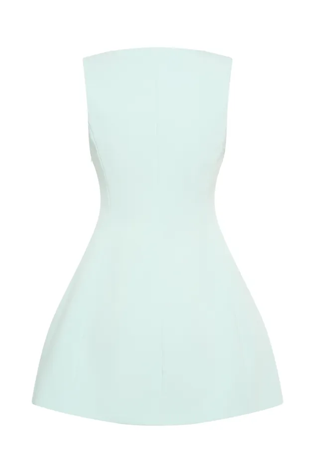 Women Meshki Dresses Lysandre Crepe Mini Dress 8211 Ice Blue