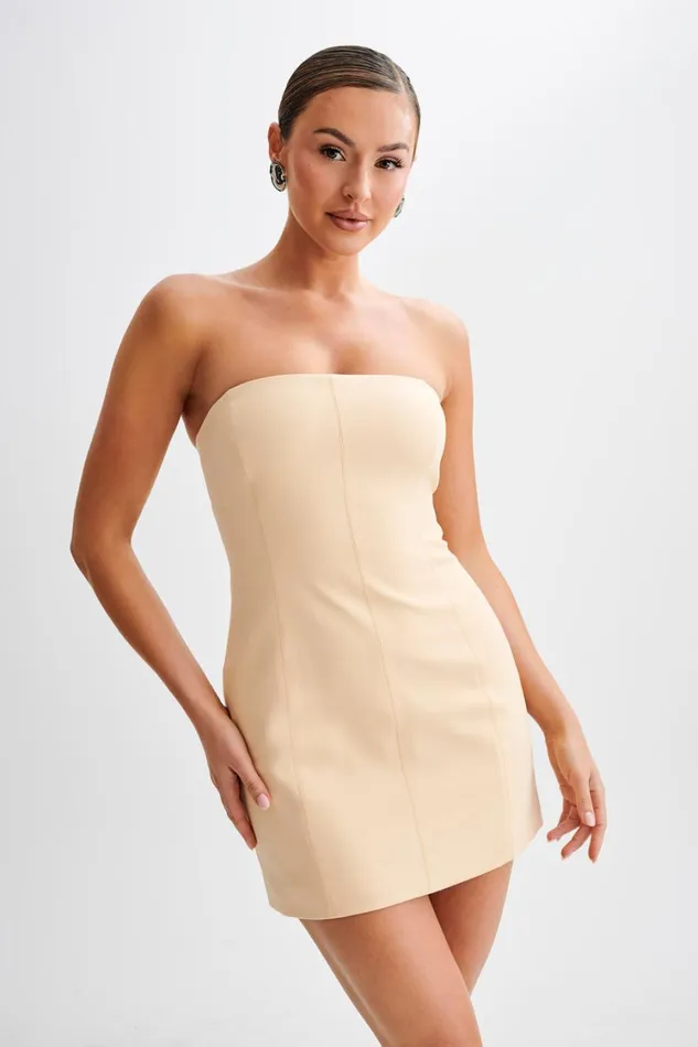 Women Meshki Dresses Maci Crepe Mini Dress 8211 Peach