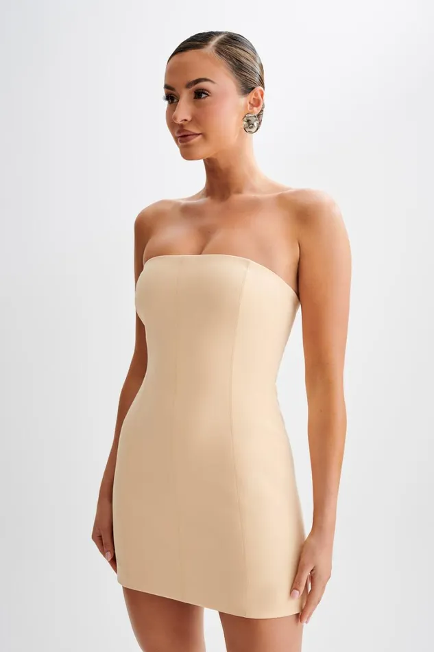Women Meshki Dresses Maci Crepe Mini Dress 8211 Peach