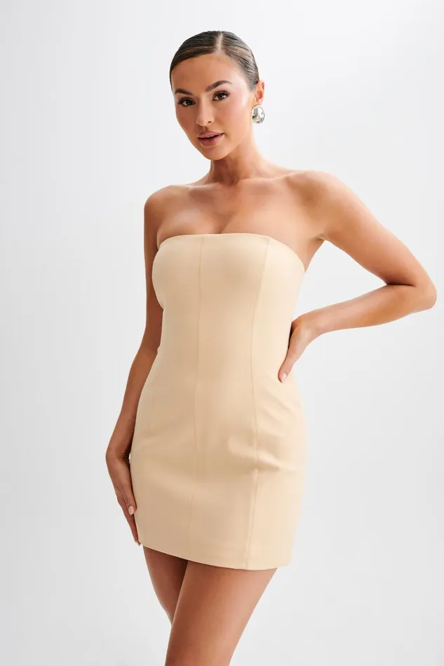 Women Meshki Dresses Maci Crepe Mini Dress 8211 Peach