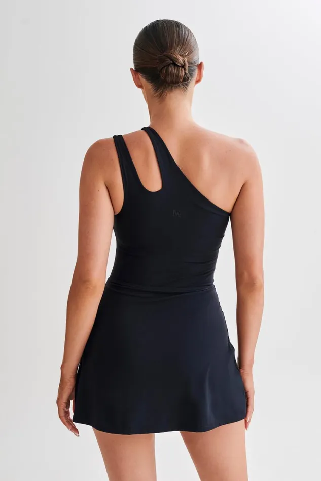 Women Meshki Dresses Maris One Shoulder Mini Dress 8211 Black