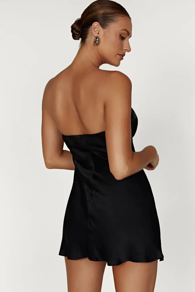 Women Meshki Dresses Maura Ring Mini Dress 8211 Black