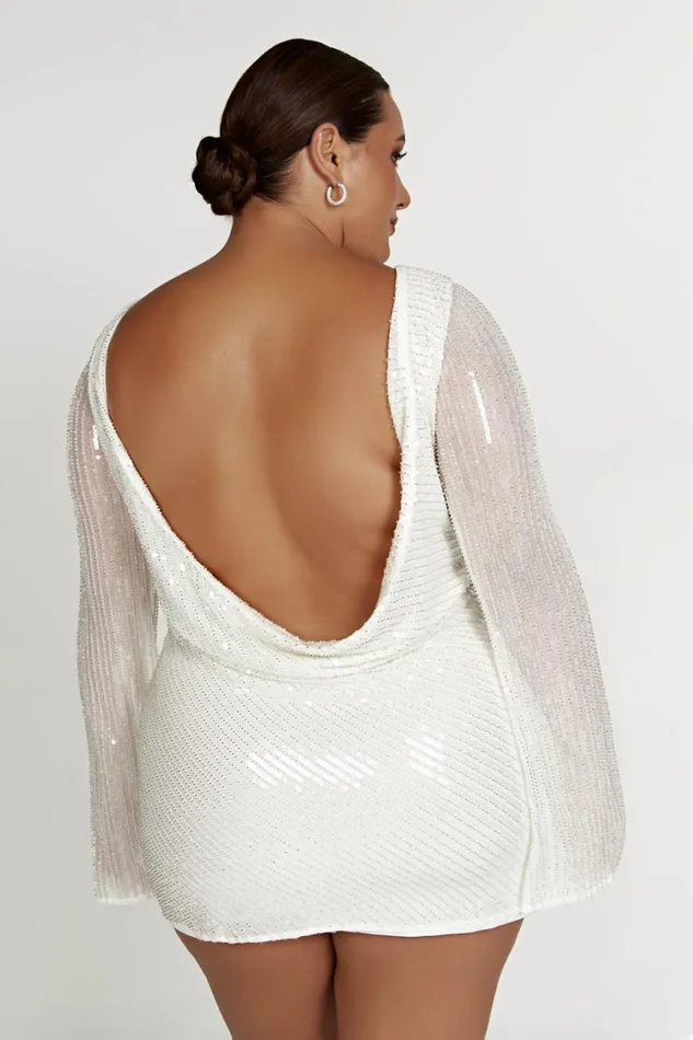 Women Meshki Dresses Nala Sequin Mini Dress 8211 White