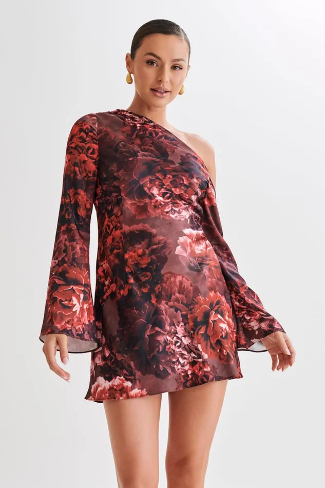 Women Meshki Dresses Nikita Long Sleeve Mini Dress 8211 Peony Print