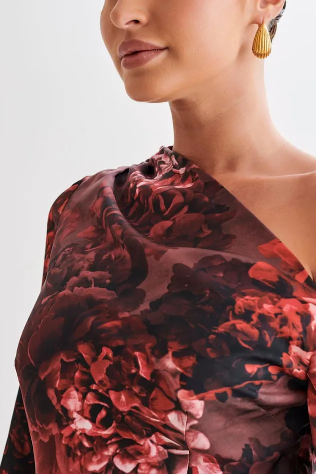 Women Meshki Dresses Nikita Long Sleeve Mini Dress 8211 Peony Print