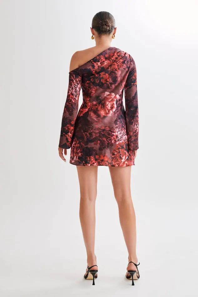 Women Meshki Dresses Nikita Long Sleeve Mini Dress 8211 Peony Print
