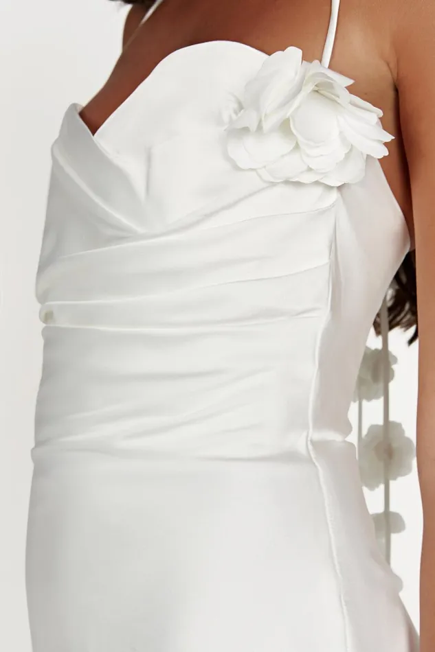 Women Meshki Dresses Otillie Rose Halter Mini Dress 8211 White