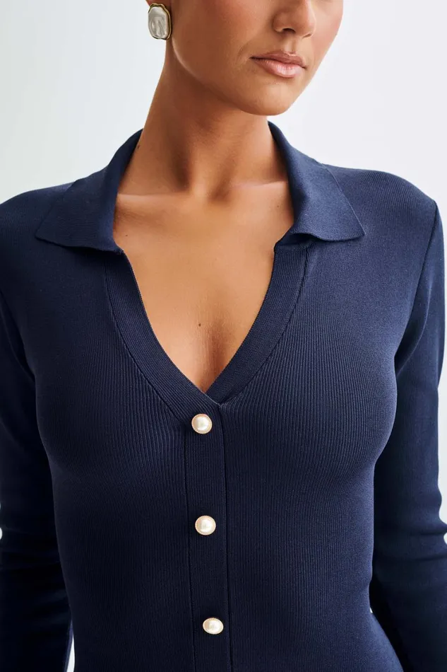 Women Meshki Dresses Pareesa Frill Mini Dress 8211 Navy