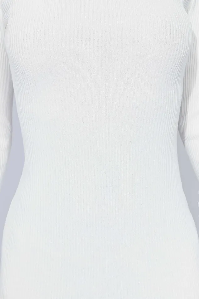 Women Meshki Dresses Rowen Long Sleeve Midi Dress 8211 White Women Meshki Dresses Rowen Long Sleeve Midi Dress 8211 White