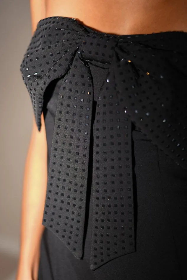 Women Meshki Dresses Saoirse Strapless Mini Dress With Diamante Bow 8211 Black