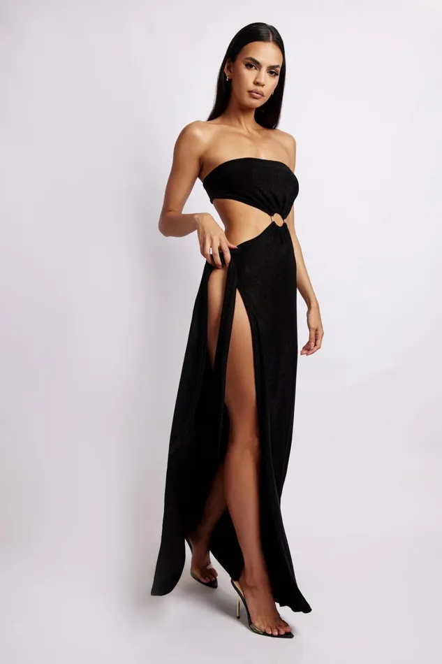 Women Meshki Dresses Sierra Strapless Shimmer Dress 8211 Black Shimmer Women Meshki Dresses Sierra Strapless Shimmer Dress 8211 Black Shimmer