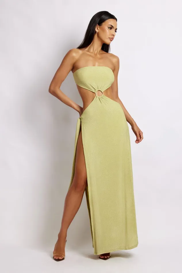 Women Meshki Dresses Sierra Strapless Shimmer Dress 8211 Green Shimmer Women Meshki Dresses Sierra Strapless Shimmer Dress 8211 Green Shimmer