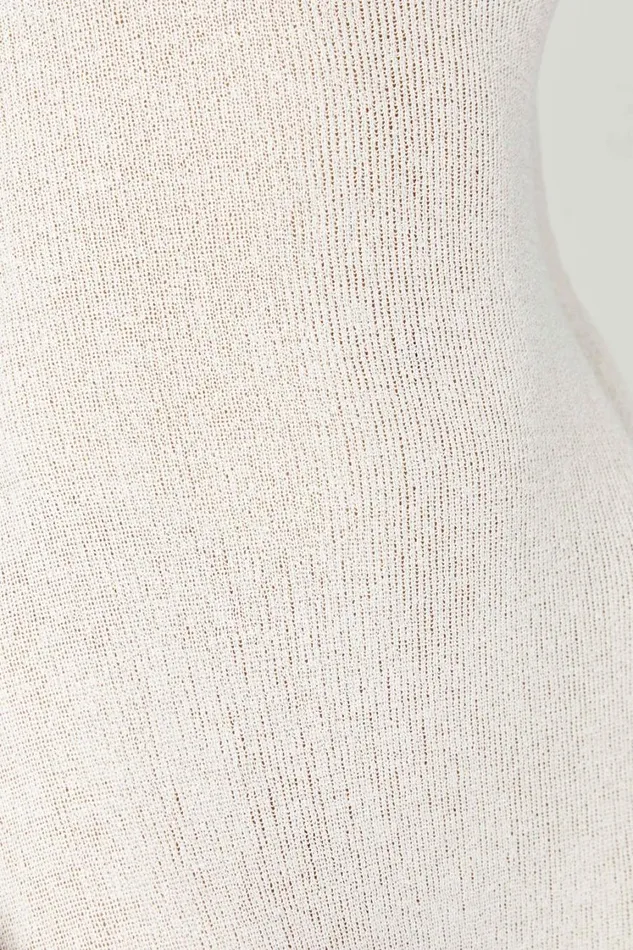 Women Meshki Dresses Talia Maxi Open Back Knit Dress 8211 Ivory