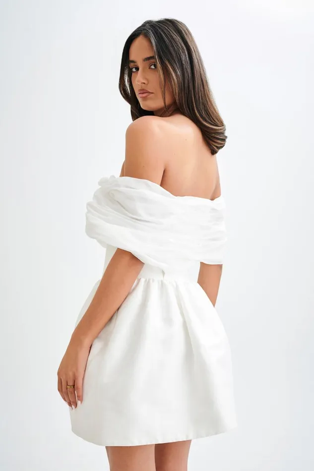 Women Meshki Dresses Tessa Structured Mini Dress 8211 White