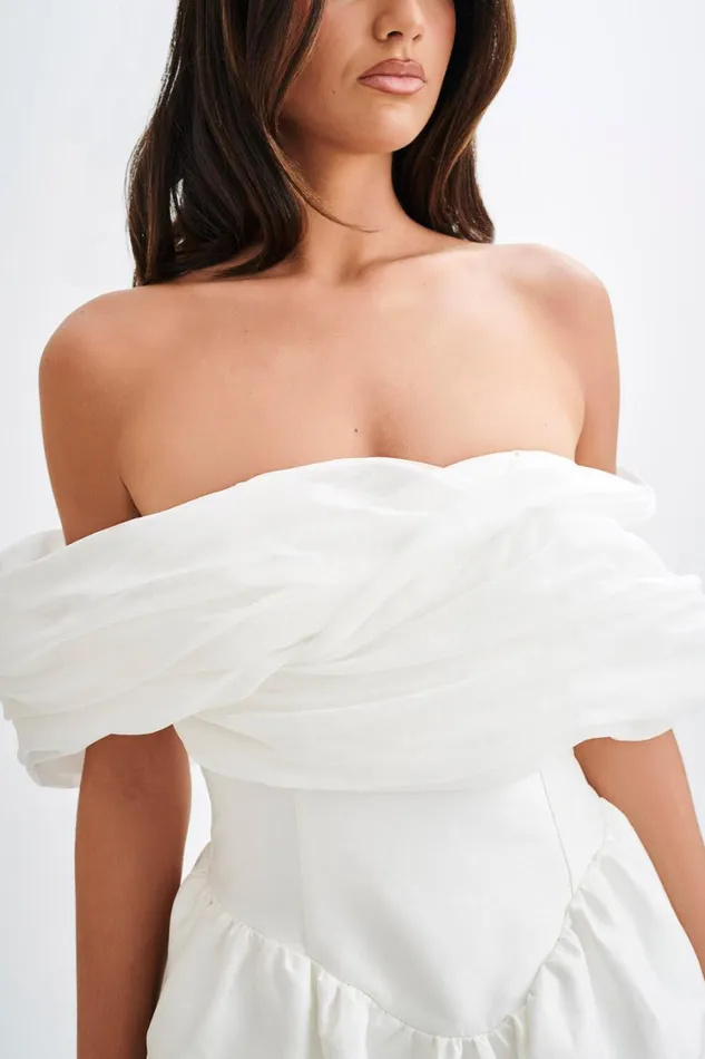 Women Meshki Dresses Tessa Structured Mini Dress 8211 White