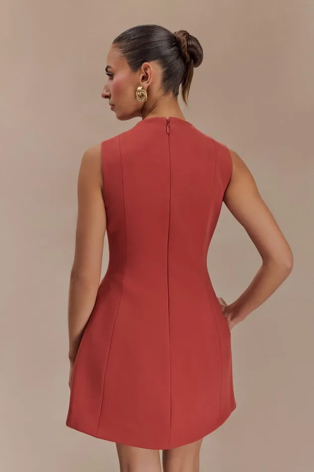 Women Meshki Dresses Winona Suiting Mini Dress With Cut Out 8211 Chilli