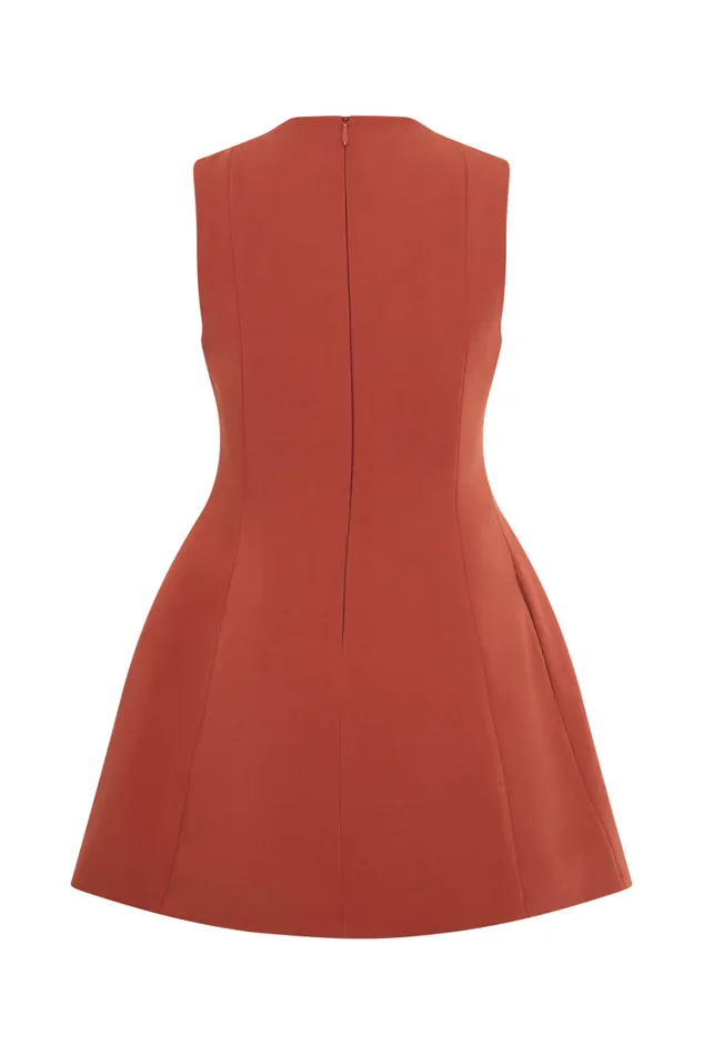 Women Meshki Dresses Winona Suiting Mini Dress With Cut Out 8211 Chilli