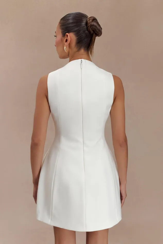 Women Meshki Dresses Winona Suiting Mini Dress With Cut Out 8211 White