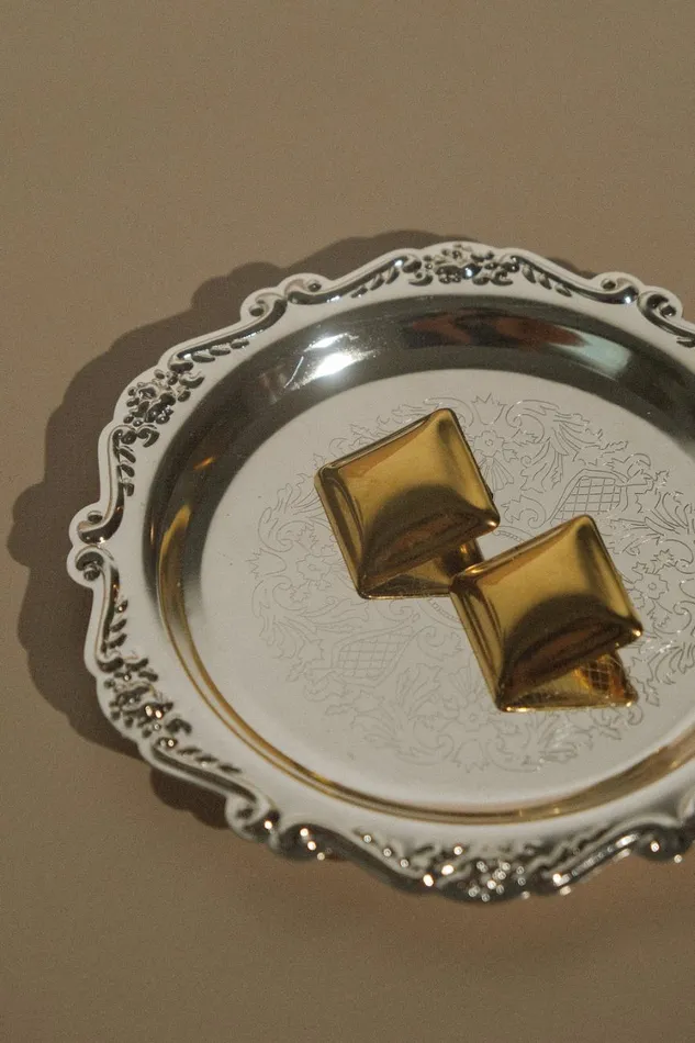 Women Meshki Jewellery Wilma Square Earrings 8211 Gold